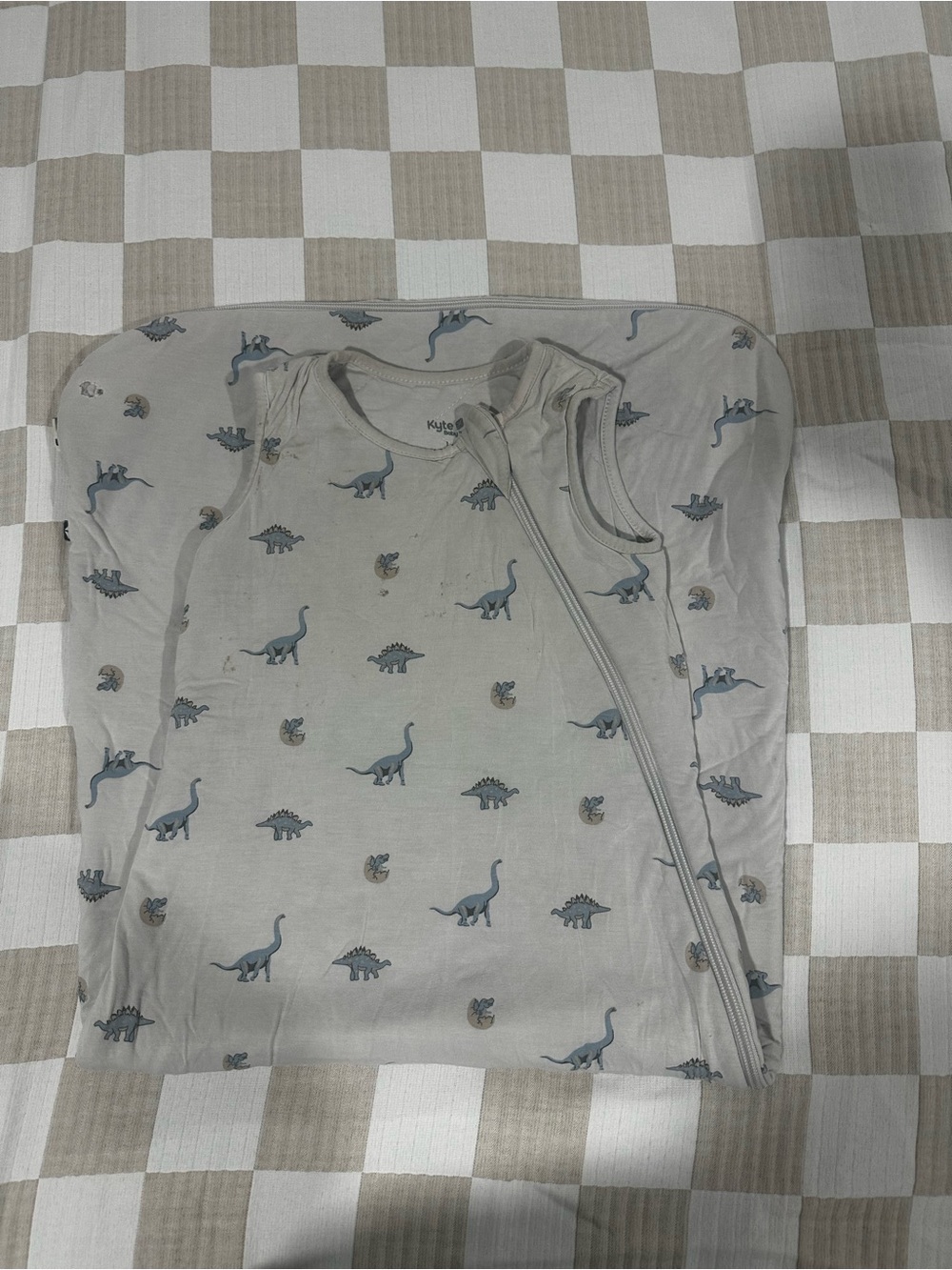 Kyte Baby Sleep Sack with Blue Dinosaur Print